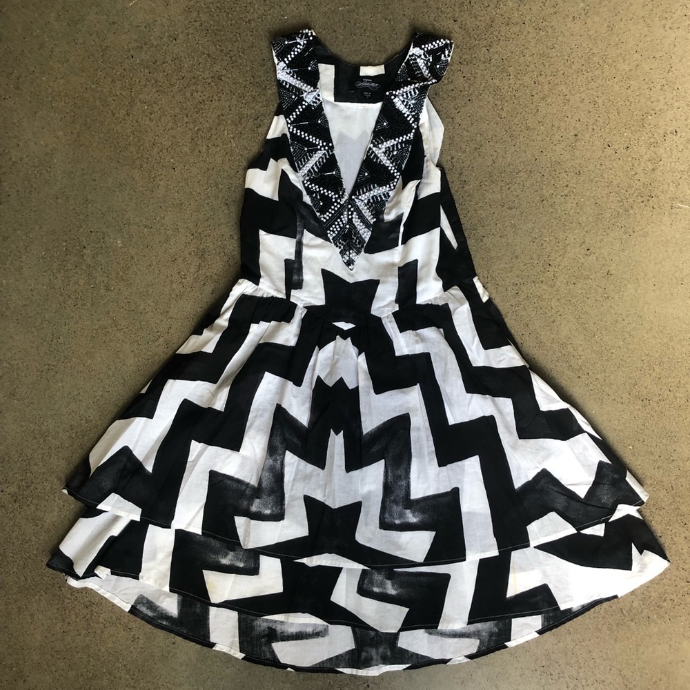 BEBE beaded sun dress